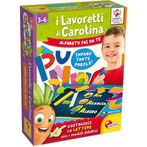 Gioco Di Alfabeto Fai Da Te, Lisciani Games-The Chores Of Carotine Alphabet Fai Da Te Gioco Educativo Prescolare, Multicolore, 85569