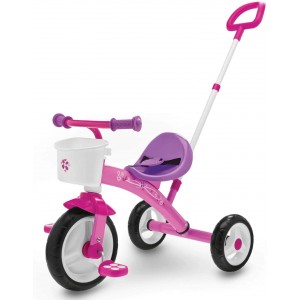 Chicco Children's Tricycle U-GO 2in1, Girl's Tricycle with Adjustable Height Handle_ok!