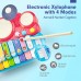CubicFun Baby Toys, 12-18 Months Toys for 1 2 3 Year Old Girl Boy, 5-in-1 Toddler Toys Piano Drum Set, Educational Musical Light Up, Baby Piano Gift for 1 2 Year Old Boy Girl Kids, Birthday Gifts_ok!