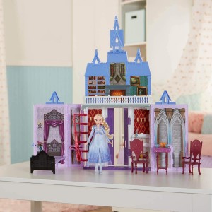 Hasbro Frozen 2 Disney Castello Arendelle Pieghevole, Casa Delle Bambole Gioco, E5511EP4 