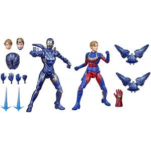 Hasbro Marvel Legends Series, Action Figure 15 cm, Capitan Marvel e Armatura di Rescue