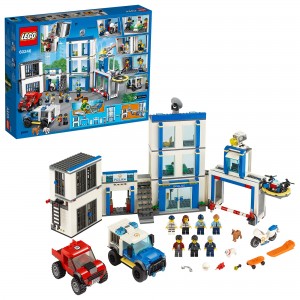 LEGO City 60246 Police Station with 2 Trucks, Sound and Light Bricks_ok!
