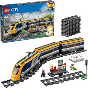 LEGO City 60197 Passenger RC Train Toy, Construction Track Set_ok!