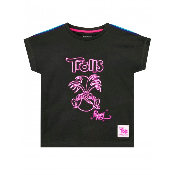 DreamWorks Trolls Girls Poppy T-Shirt, Size 5, Gray_ok!
