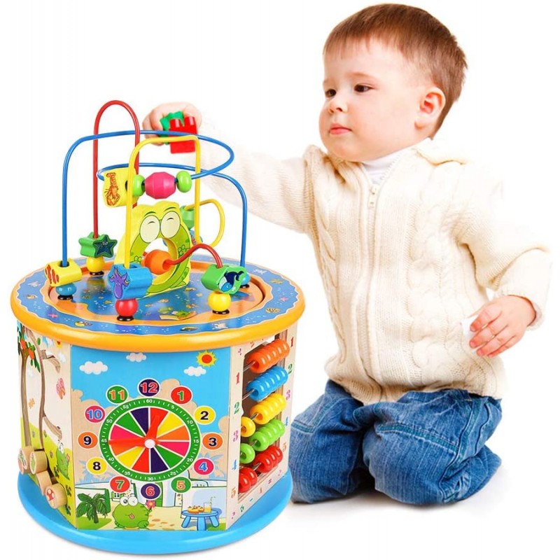 Giocattoli Montessori per 1 anno Baby Pull carota Set gioco