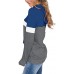 IHOT Women's Color Block Hoodies, Long Sleeve Drawstring Sweatshirts, Pullover Tops with Pocket, Navy Blue_ok!