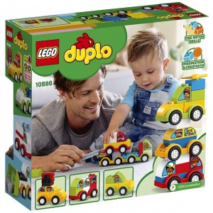 LEGO 10886 DUPLO My First Car Creations Building Bricks Set, with 4 Buildable Vehicles for 1.5 Years Old_ok!