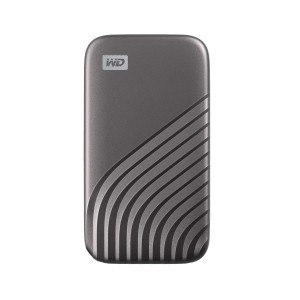 Portable SSD External Drive, WD 500GB My Passport, NVMe technology With Speeds Up To 1,050MB/s  USB-C,Gray, WDBAGF5000AGY_ok!