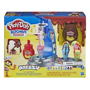 Pretend Play Food, Hasbro Play-Doh Ice Cream, Playset with Modeling Paste Kitchen Creations, E6688_ok!