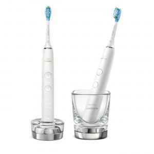 Sonic Electric Toothbrushes, Philips Sonicare Diamondclean 9000 HX9914/55, With A Glass Of Charging_ok!
