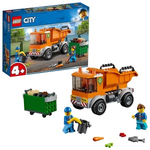 Camion della spazzatura giocattolo, Lego City Great Vehicles, con 2 minifigure e accessori, per bambini dai 4 anni in su, 60220