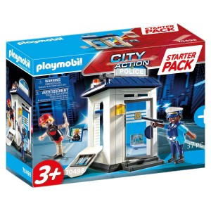 Police Checkpoint Minifigures, PLAYMOBIL City Action - Starter Pack Police Playset, 70498_ok!