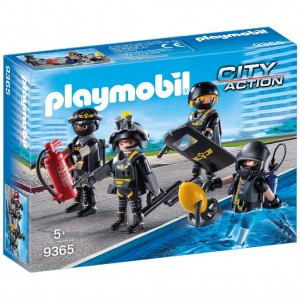 Police Team Minifigures, Playmobil City Action - Police Assault Team Playset, 9365 _ok!
