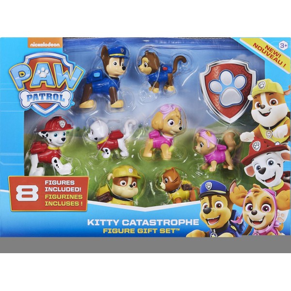 Toy Figures Playset, PAW Patrol - Playset With 8 Collectible Figurines, 6058524_ok!