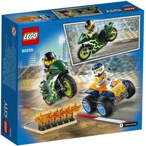 Racing Vehicle Toys, LEGO City Nitro Wheels Acrobatic Team Playset, Motorcycle and Launch Pad with Flames, 60255_ok!
