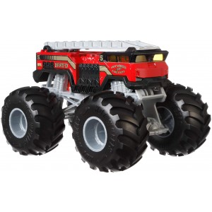 Hot Wheels Monster Truck Die-cast in 1:24 scale with giant wheels, random assortment, toy for children 3 + years, GBV34 