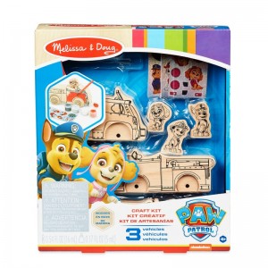 Melissa and Doug- Paw Patrol-Kit for artisan works in wood, vehicles, multicolored, 33266 