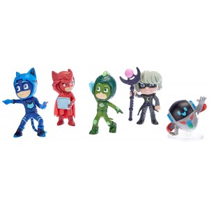 Action Figures Pj Masks , Simba - Playset With Super Pajamines And Bad, 5 characters,109402364_ok!