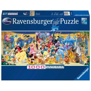 Disney Puzzle Game, Ravensburger Puzzle 1000 Pieces, Disney Collection, Panorama Size, Jigsaw Puzzle For Adults, 151097_ok!