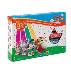 Kids Modeling Clay, Dido 44 Cats Modellandia, With 8 Molds, 353300_ok!