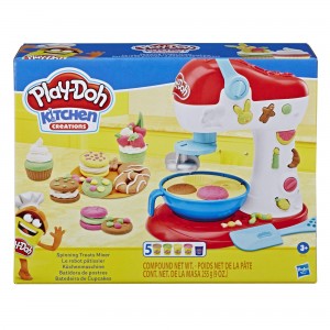 Clay Pretend Mixer , Play-Doh Kitchen Creations - Mixer For Sweets, Pretend Kitchen Toy, With 6 Non Toxic Clay Colors, E0102EU6_ok! 