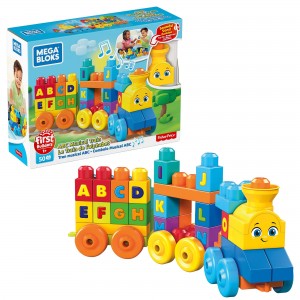 Musical Alphabet Toy, Mega Bloks The Musical Alphabet Train, Building Blocks To Learn Letters And Words, FWK22_ok!