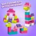 Building Blocks Playset, Mega- Ecological Bag Building Blocks, 60 Pieces, DCH54_ok!