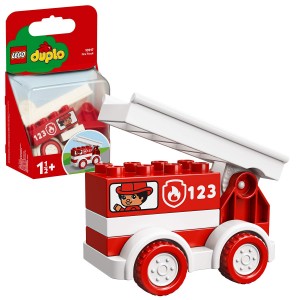 Set di veicoli dei pompieri, sistema Lego Duplo, giocattoli per bambini dai 3 anni in su,10917 