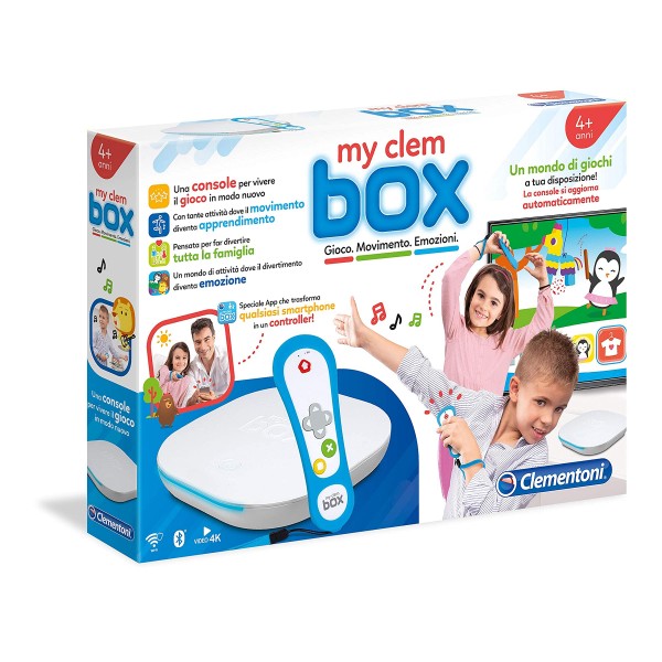 Console Educational Box, Clementoni 16609 My Clembox - Console con contenuto didattico, Per bambini dai 4 anni in su, 16609