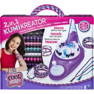 Jewelry Accessory Maker, Cool Maker 2 In 1 KumiKreator, Friendship Bracelet And Necklace Making Machine, 6053898_ok!