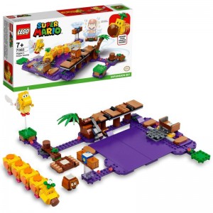 LEGO Super Mario The Poisonous Torcibruide Swamp - Expansion Pack, Collection Playset with Gomba and Paratroopus, 71383 