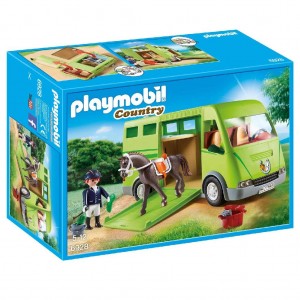 Furgone Trasporto Cavalli, Playmobil Trasporto Cavalli Furgone, Figurine, Multicolore, 6928