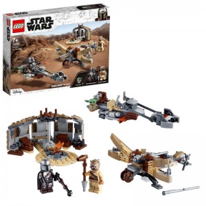 LEGO Star Wars: The Mandalorian Allarme su Tatooine, Set da Costruzione con Personaggio del Bambino Baby Yoda, 75299