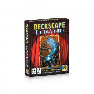 Escape Room Card Game, DV Giochi - Deckscape-Behind The Curtain-A Pocket-Edge-Escape-Edition, Multicolored, DVG5703_ok!