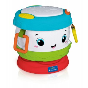 Baby Electronic Drum, Clementoni Activity Game, Musical Instruments For Children 10 Months +, Multicolored, 17409_ok!
