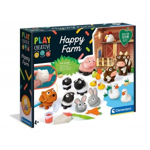 Creative Animal Farm, Clementoni Play Creative Playset For Future 100% Recycled Cardboard Made in Italy, 18601_ok!