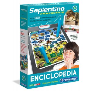 Enciclopedia Elettronica Interattiva, Clementoni - Sapientino Penna Interattiva Gioco Educativo Elettronico, Made in Italy, 11999