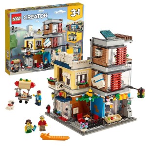 Minifigure Di Pet Caffe Shop, Lego Creator 3 In 1 Negozio Di Animali E Caffetteria, Edifici Con 3 Minifigure, 31097