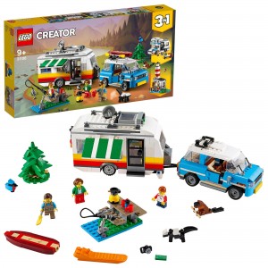 Lego Creator Vacanze In Roulotte Con Auto D'epoca Camper E Faro, Giocattolo Da Costruzione 3 in 1, 31108