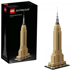 LEGO Architecture Empire State Building, New York, creative model kit, gift idea, adult buildings and 16+ year olds, 21046 