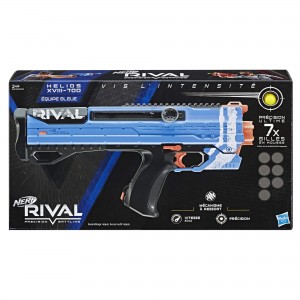 Nerf Helios Blue XVIII-700 and official Rival foam balls, Kronos color, E3379FC4 