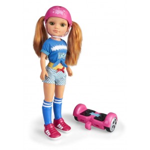 Doll With Hoverboard, Nancy One day With My Plaidette Hoverboard, Mechanical Doll, 700015134_ok!