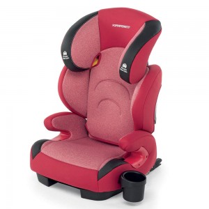 Booster Car Seat, Foppapedretti Best DuoFix Approved Car Seat, Group 2-3 (15-36 kg), Cherry- 9700418105_ok!