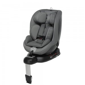 Car Booster Seat, Foppapedretti Logik i-Size Isofix 360 ° Child Swivel Car Seat, Gray- 9700416002_ok!