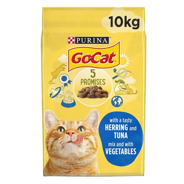 Cibo Per Gatti Al Tonno, Purina Go-Cat Completo Di Verdure, 5110946 