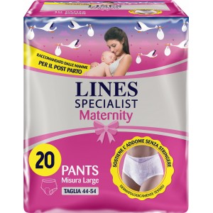 Maternity Absorbent Pants, Lines Posts Board, Large Size, Pack Of 20 Pieces - 83739128_ok!