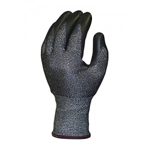 Excellent Grip Gloves, Skytec Ninja Knight Cut 5 Gloves – S Dual Plastic Palm Gloves Size: S, grey/black (2 Pieces), Sky27_ok!