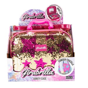 Kids Makeup Kit Set, Girabrilla Briefcase Make Up Playset - Nice Group, Fuchsia Stars - 02550A_ok!