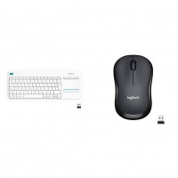  Logitech Wireless Touch K400 Plus For Tv, Pc, - Keyboard And M220 Mouse Wireless, 1000 Dpi, 920-007136_ok!