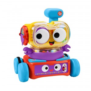 Educational Robotic Toy, Fisherprice - 4-in-1 Play, With Over 120 Smart Interactive Sounds Technology, Italian Edition, HDJ16_OK!